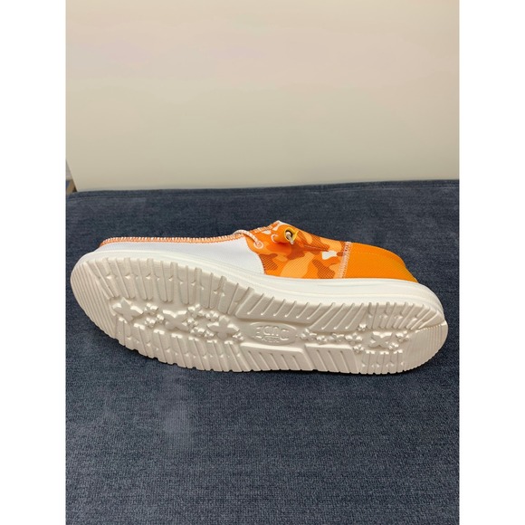 Hey Dude Wally Tri Tennessee Orange White Mens Size 12 Loafers 43032-846 NEW - Picture 4 of 14